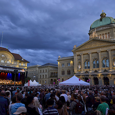 Openair-Konzert auf dem Bundesplatz