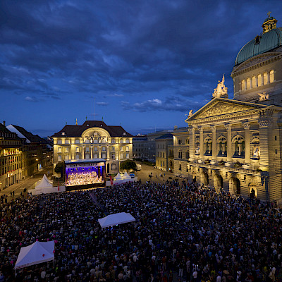 Openair-Konzert auf dem Bundesplatz
